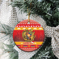 Armenia Christmas Ceramic Ornament Coat Of Arms With Arevakhach - Wonder Print Shop