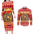 Armenia Christmas Couples Matching Long Sleeve Bodycon Dress and Long Sleeve Button Shirt Coat Of Arms With Arevakhach - Wonder Print Shop