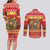 Armenia Christmas Couples Matching Long Sleeve Bodycon Dress and Long Sleeve Button Shirt Coat Of Arms With Arevakhach - Wonder Print Shop