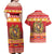 Armenia Christmas Couples Matching Off Shoulder Maxi Dress and Hawaiian Shirt Coat Of Arms With Arevakhach - Wonder Print Shop
