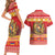Armenia Christmas Couples Matching Short Sleeve Bodycon Dress and Hawaiian Shirt Coat Of Arms With Arevakhach - Wonder Print Shop