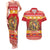 Armenia Christmas Couples Matching Tank Maxi Dress and Hawaiian Shirt Coat Of Arms With Arevakhach - Wonder Print Shop
