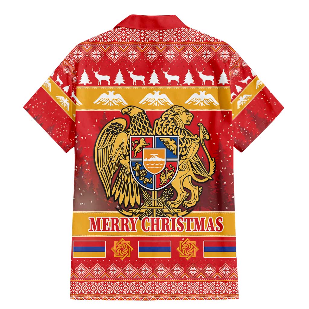 Armenia Christmas Family Matching Mermaid Dress and Hawaiian Shirt Coat Of Arms With Arevakhach - Wonder Print Shop