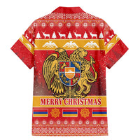 Armenia Christmas Family Matching Mermaid Dress and Hawaiian Shirt Coat Of Arms With Arevakhach - Wonder Print Shop