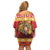 Armenia Christmas Family Matching Off Shoulder Short Dress and Hawaiian Shirt Coat Of Arms With Arevakhach - Wonder Print Shop