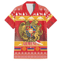 Armenia Christmas Family Matching Puletasi and Hawaiian Shirt Coat Of Arms With Arevakhach - Wonder Print Shop