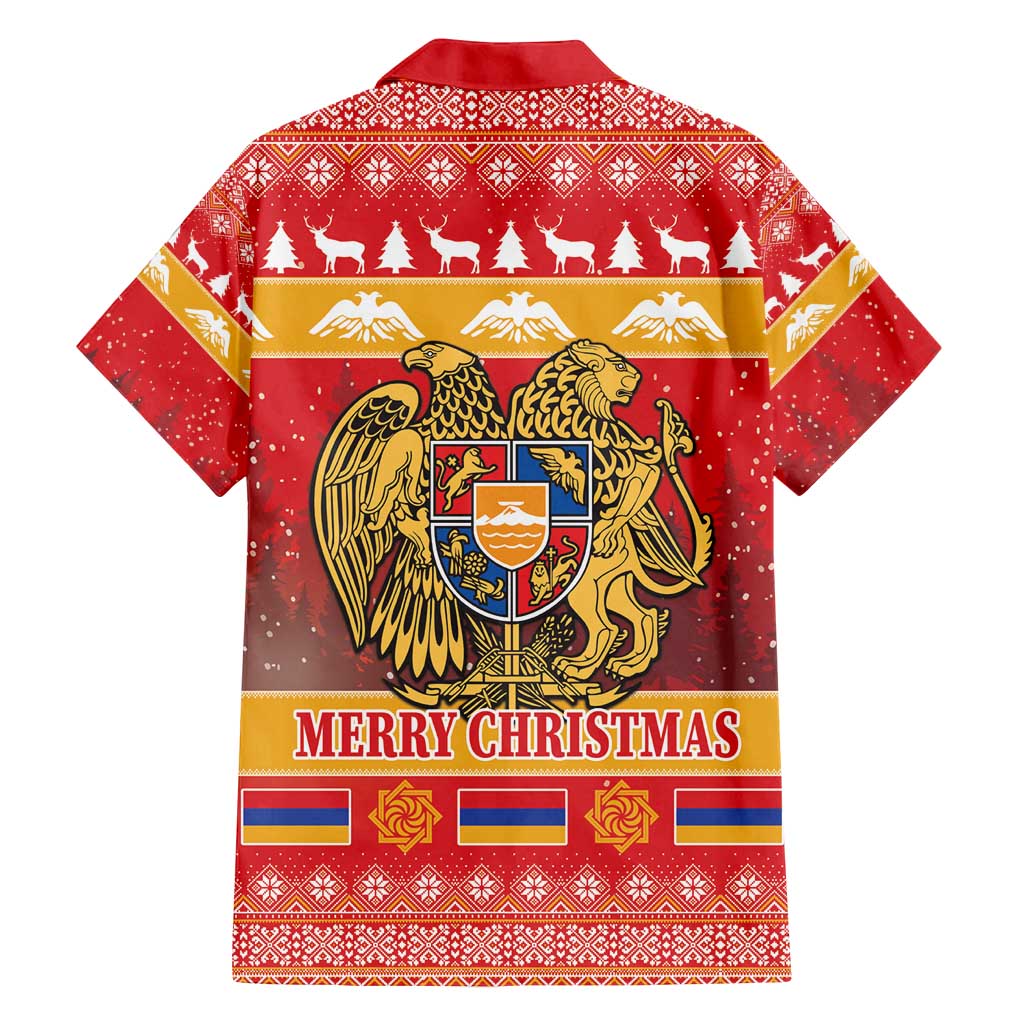 Armenia Christmas Family Matching Puletasi and Hawaiian Shirt Coat Of Arms With Arevakhach - Wonder Print Shop