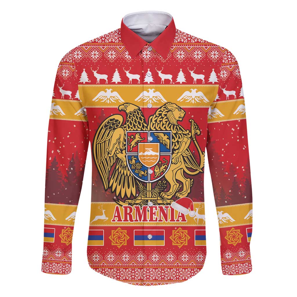 Armenia Christmas Family Matching Puletasi and Hawaiian Shirt Coat Of Arms With Arevakhach - Wonder Print Shop