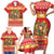 Armenia Christmas Family Matching Short Sleeve Bodycon Dress and Hawaiian Shirt Coat Of Arms With Arevakhach - Wonder Print Shop