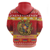 Armenia Christmas Hoodie Coat Of Arms With Arevakhach - Wonder Print Shop