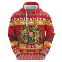Armenia Christmas Hoodie Coat Of Arms With Arevakhach - Wonder Print Shop