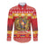 Armenia Christmas Long Sleeve Button Shirt Coat Of Arms With Arevakhach - Wonder Print Shop