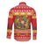 Armenia Christmas Long Sleeve Button Shirt Coat Of Arms With Arevakhach - Wonder Print Shop