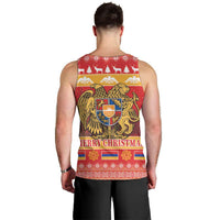 Armenia Christmas Men Tank Top Coat Of Arms With Arevakhach - Wonder Print Shop