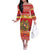 Armenia Christmas Off The Shoulder Long Sleeve Dress Coat Of Arms With Arevakhach - Wonder Print Shop