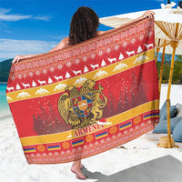 Armenia Christmas Sarong Coat Of Arms With Arevakhach - Wonder Print Shop
