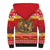 Armenia Christmas Sherpa Hoodie Coat Of Arms With Arevakhach - Wonder Print Shop