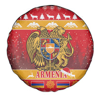 Armenia Christmas Spare Tire Cover Coat Of Arms With Arevakhach - Wonder Print Shop