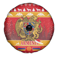 Armenia Christmas Spare Tire Cover Coat Of Arms With Arevakhach - Wonder Print Shop