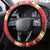 Armenia Christmas Steering Wheel Cover Coat Of Arms With Arevakhach - Wonder Print Shop