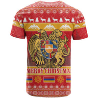 Armenia Christmas T Shirt Coat Of Arms With Arevakhach - Wonder Print Shop