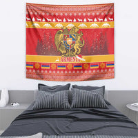 Armenia Christmas Tapestry Coat Of Arms With Arevakhach - Wonder Print Shop