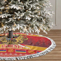 Armenia Christmas Tree Skirt Coat Of Arms With Arevakhach - Wonder Print Shop