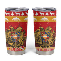 Armenia Christmas Tumbler Cup Coat Of Arms With Arevakhach - Wonder Print Shop
