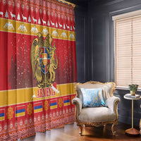 Armenia Christmas Window Curtain Coat Of Arms With Arevakhach - Wonder Print Shop