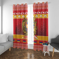 Armenia Christmas Window Curtain Coat Of Arms With Arevakhach - Wonder Print Shop