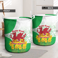 Saint David’s Day Welsh Dragon Laundry Basket Dydd Gwyl Dewi Hapus - Wonder Print Shop