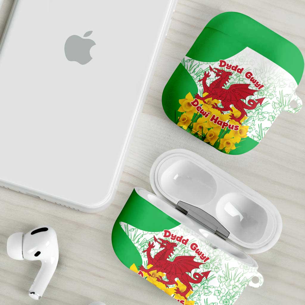 Saint David’s Day Welsh Dragon AirPods Case Dydd Gwyl Dewi Hapus - Wonder Print Shop