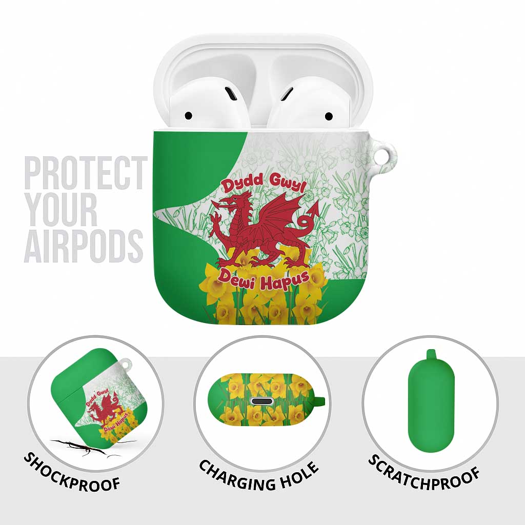 Saint David’s Day Welsh Dragon AirPods Case Dydd Gwyl Dewi Hapus - Wonder Print Shop