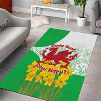 Saint David’s Day Welsh Dragon Area Rug Dydd Gwyl Dewi Hapus - Wonder Print Shop