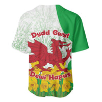 Saint David’s Day Welsh Dragon Baseball Jersey Dydd Gwyl Dewi Hapus - Wonder Print Shop