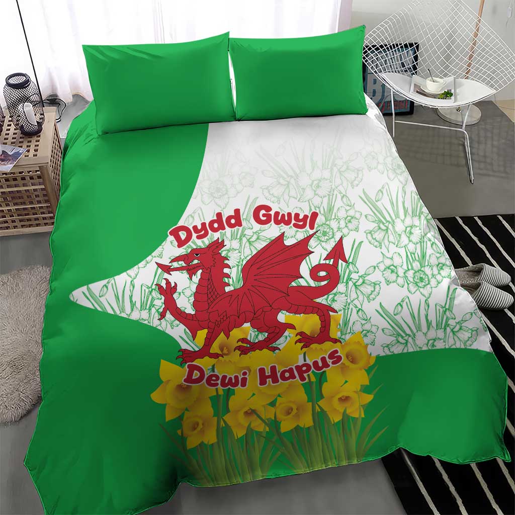 Saint David’s Day Welsh Dragon Bedding Set Dydd Gwyl Dewi Hapus - Wonder Print Shop