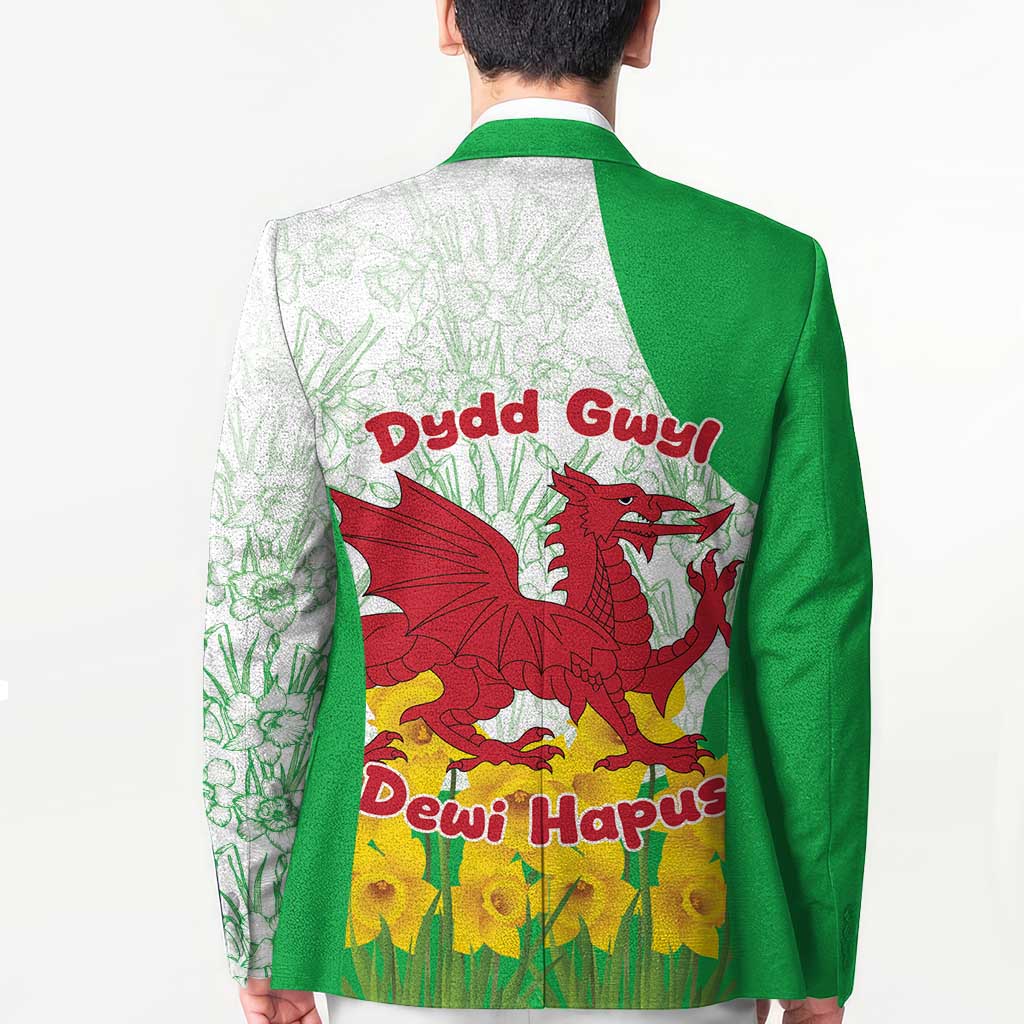 Saint David’s Day Welsh Dragon Blazer Dydd Gwyl Dewi Hapus - Wonder Print Shop