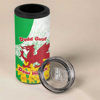 Saint David’s Day Welsh Dragon 4 in 1 Can Cooler Tumbler Dydd Gwyl Dewi Hapus - Wonder Print Shop