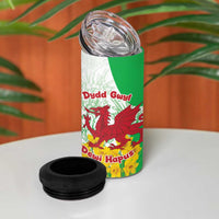 Saint David’s Day Welsh Dragon 4 in 1 Can Cooler Tumbler Dydd Gwyl Dewi Hapus - Wonder Print Shop