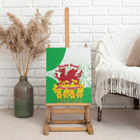 Saint David’s Day Welsh Dragon Canvas Wall Art Dydd Gwyl Dewi Hapus - Wonder Print Shop