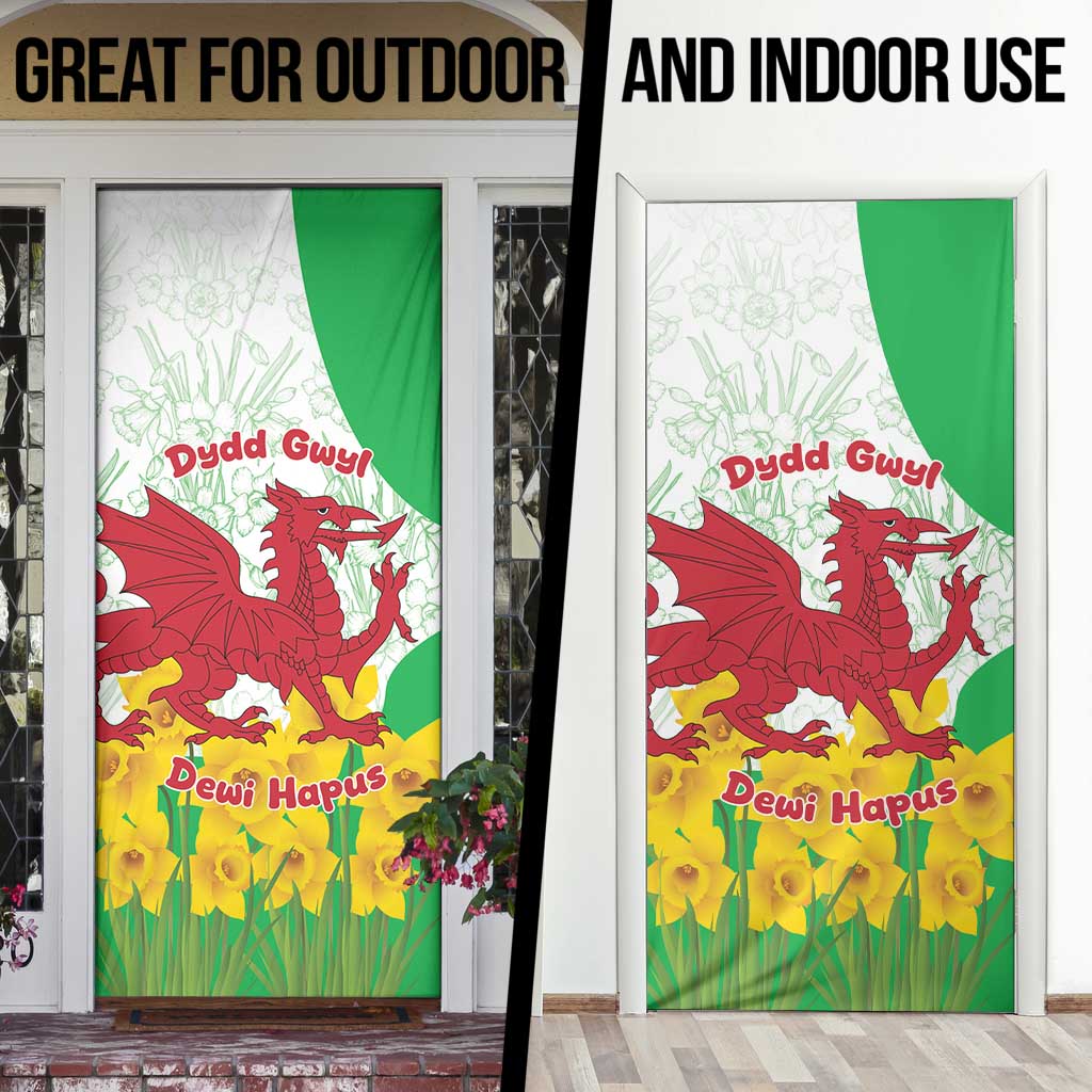 Saint David’s Day Welsh Dragon Door Cover Dydd Gwyl Dewi Hapus - Wonder Print Shop