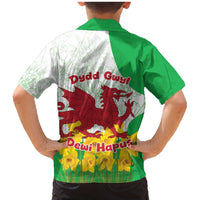 Saint David’s Day Welsh Dragon Family Matching Mermaid Dress and Hawaiian Shirt Dydd Gwyl Dewi Hapus - Wonder Print Shop