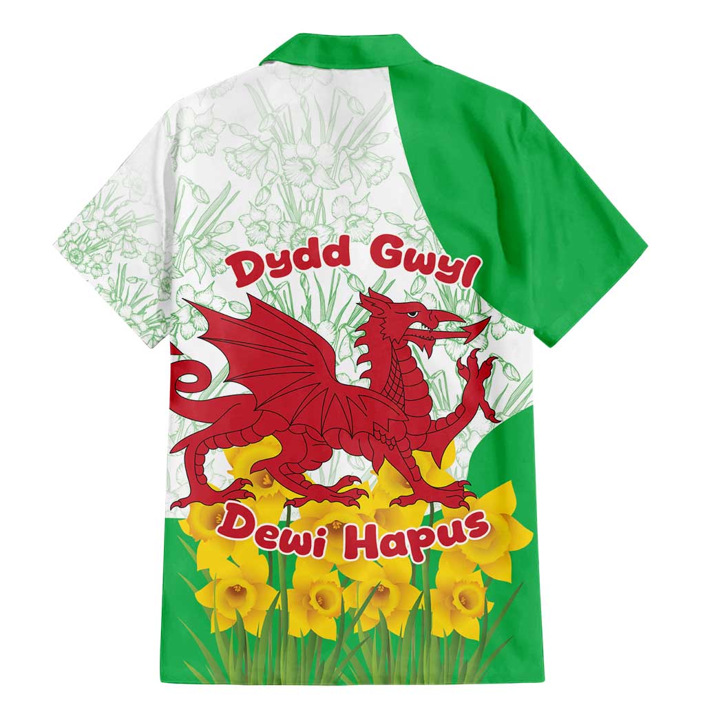 Saint David’s Day Welsh Dragon Family Matching Mermaid Dress and Hawaiian Shirt Dydd Gwyl Dewi Hapus - Wonder Print Shop
