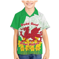 Saint David’s Day Welsh Dragon Family Matching Mermaid Dress and Hawaiian Shirt Dydd Gwyl Dewi Hapus - Wonder Print Shop