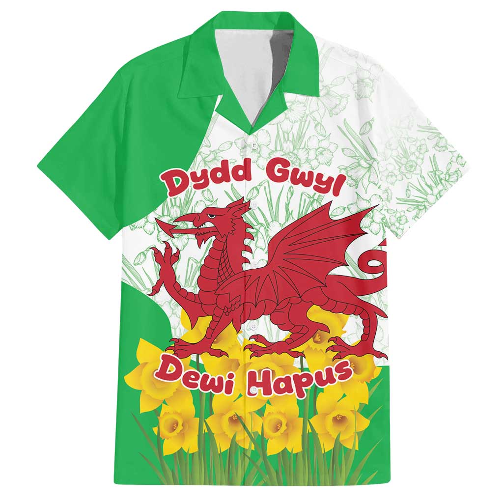 Saint David’s Day Welsh Dragon Family Matching Off Shoulder Maxi Dress and Hawaiian Shirt Dydd Gwyl Dewi Hapus - Wonder Print Shop