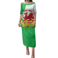 Saint David’s Day Welsh Dragon Family Matching Puletasi and Hawaiian Shirt Dydd Gwyl Dewi Hapus - Wonder Print Shop