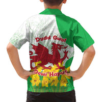 Saint David’s Day Welsh Dragon Family Matching Tank Maxi Dress and Hawaiian Shirt Dydd Gwyl Dewi Hapus - Wonder Print Shop