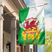 Saint David’s Day Welsh Dragon Garden Flag Dydd Gwyl Dewi Hapus - Wonder Print Shop