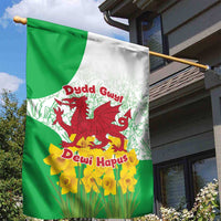 Saint David’s Day Welsh Dragon Garden Flag Dydd Gwyl Dewi Hapus - Wonder Print Shop