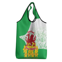Saint David’s Day Welsh Dragon Grocery Bag Dydd Gwyl Dewi Hapus - Wonder Print Shop